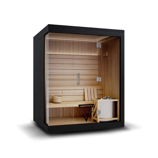 4-6 PERSON TRADITIONAL SAUNA | BLACK SCORCHED SERIES