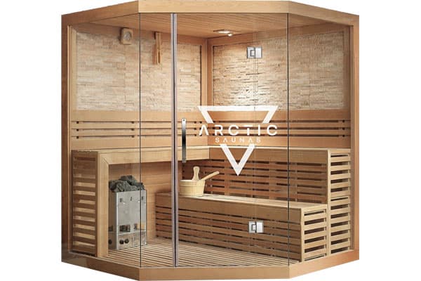 Arctic Six Person Traditional Corner Style Sauna House