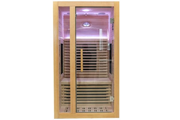 Arctic Two Person Infrared Rustic Glass Face Sauna