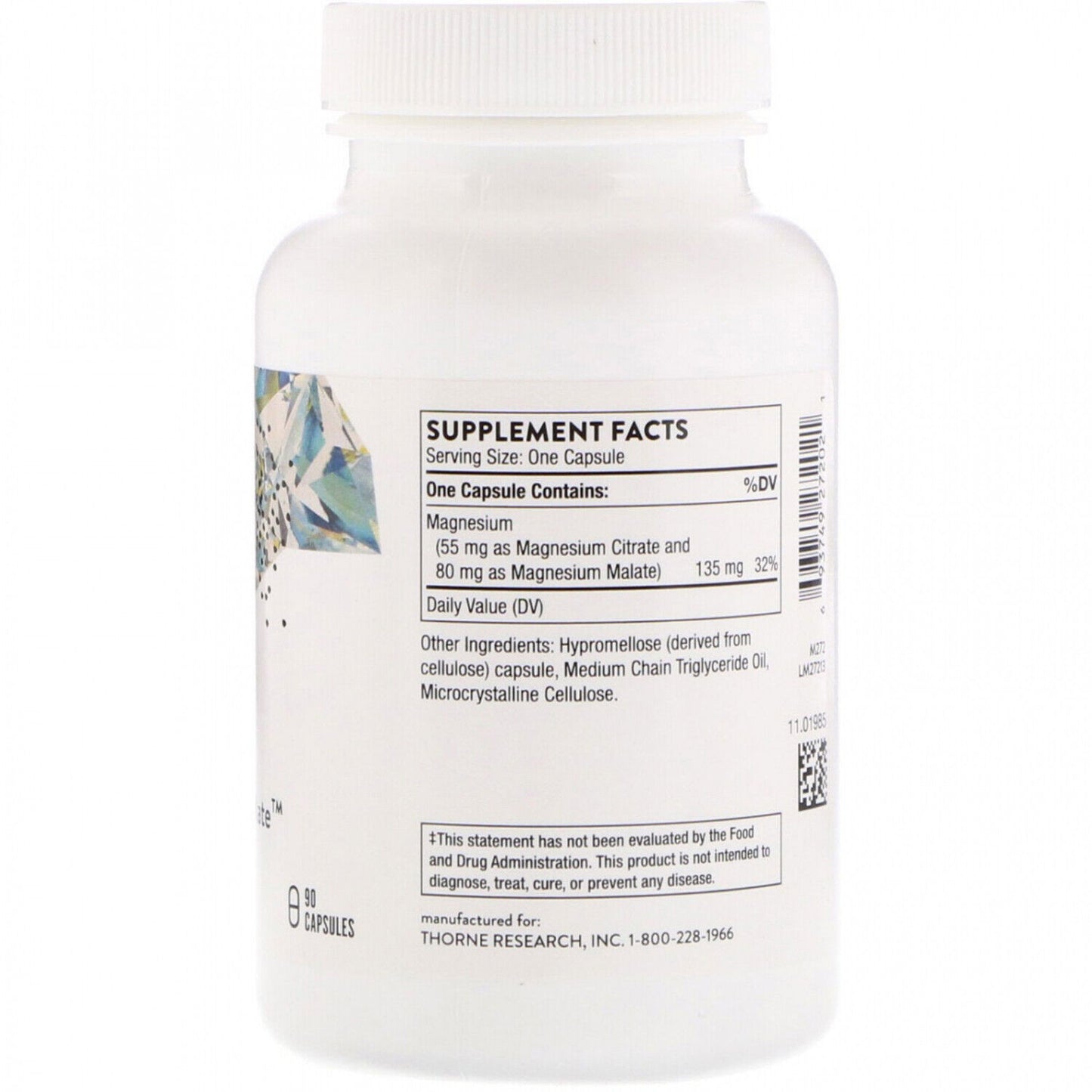 Thorne Research, Magnesium Citramate, 90 Capsules