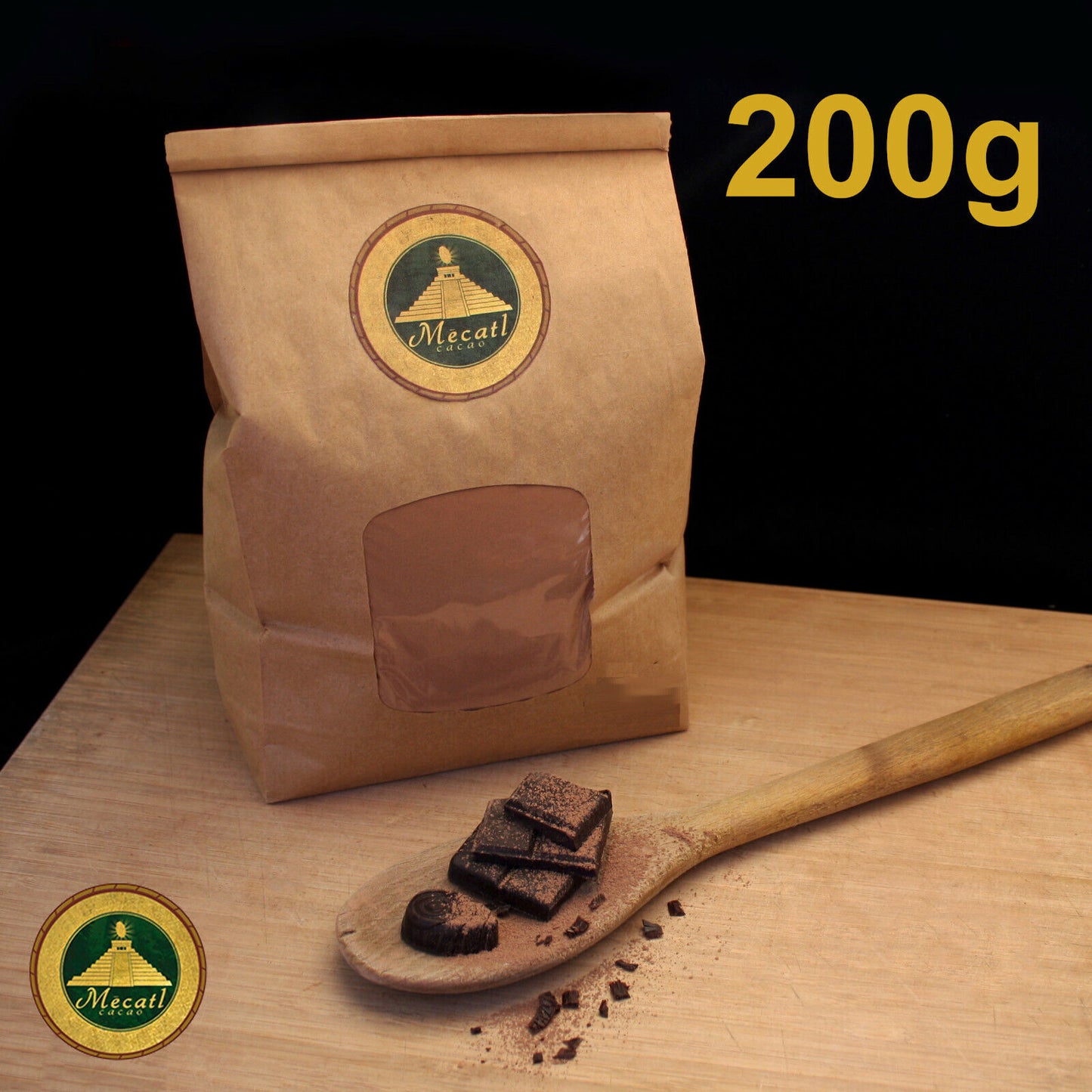Raw Cacao Powder 200g Organic Cocoa Superfood 100% Organic Ceremonial Cacao