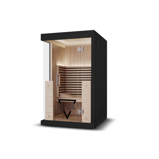 2-3 PERSON INFRARED SAUNA | BLACK SCORCHED SERIES