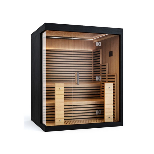 4-6 PERSON INFRARED SAUNA | BLACK SCORCHED SERIES