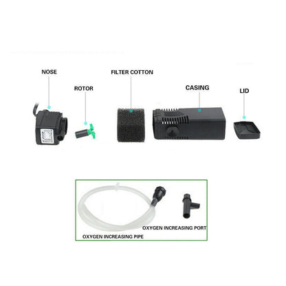 6 in 1 Ice Bath Water Filter Pump