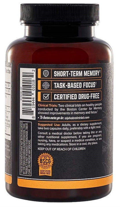 ONNIT Alpha BRAIN 90 Capsules Premium Quality MEGA VALUE PACK FAST POST AU